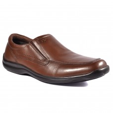 TSF Real Leather Formal Office Shoes For Men's (Brown)